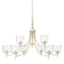 Golden Canada 0806-9 AI-HWG - Golden Lighting Keating 9-light Chandelier in Antique Ivory